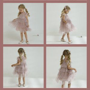 Stars Sequins Birthday Party Girls Dress: Toddler & Youth Sizes